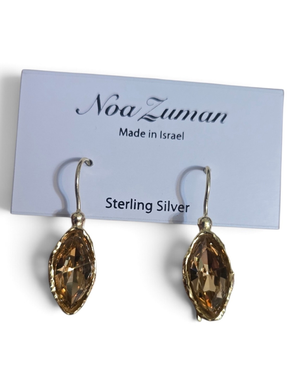 Champagne Crystal Drop Earrings